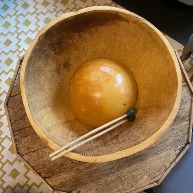 Water Drum | Jibara – traditionelle Kürbistrommel | Ø 45–55 cm