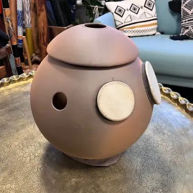Udu-Trommel 39 CC Bata 2D – Traditionelles Klanggefäss aus Nigeria