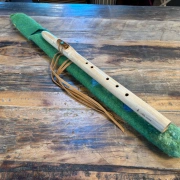 Gefilzte Flötentasche mit Sonnenmotiv