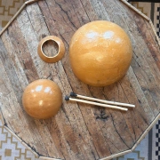 Water Drum | Jibara – traditionelle Kürbistrommel | Ø 31cm