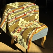 Alpaka Wolldecke | Sandstein | Handgefertigt in Ecuador | 229 x 198 cm
