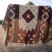 Alpaka Wolldecke | Western Rust