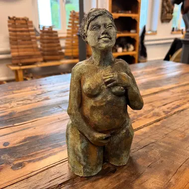 Skulptur | "Goldenes Herz" - Symbol der heiligen Weiblichkeit