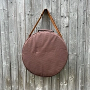 Feelton Nylon Trommeltasche | Schulterriemen | Braun |  ø 42 - 55 cm