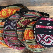 Trommeltasche Ikat | ø 40-60 cm | Schulterriemen