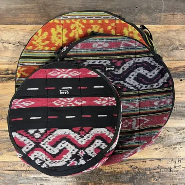 Trommeltasche Ikat | ø 40-60 cm | Schulterriemen