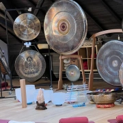 Regensäulen Taschen Nylon blau