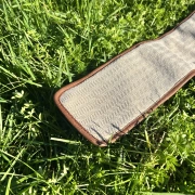 Flötentasche | Baumwollstoff & Leder | 80 cm