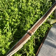 Flötentasche | Baumwollstoff & Leder | 80 cm