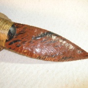 Obsidian Paleo Kräutermesser mit Springbockhorngriff (23.5 cm)
