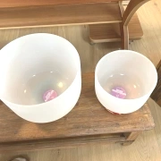 Kristallklangschalen | Bringt lichtvolle Klarheit | C5 - 432/440 Hz