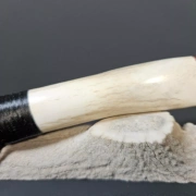 Obsidianmesser von Kenny Hull | Handgefertigt | Hirschhorngriff