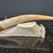 Obsidianmesser | Schwarze Klinge aus vulkanischem Glas | 18 cm lang