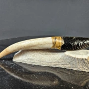 Obsidianmesser | Schwarze Klinge aus vulkanischem Glas | 18 cm lang