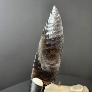 Obsidianmesser von Kenny Hull | Handgefertigt | Hirschhorngriff