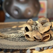 Rassel | Hand-Shaker mit 22 Pangi-Samen