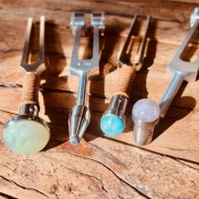 Stimmgabel-Anschläger | Gummikopf & Holzgriff