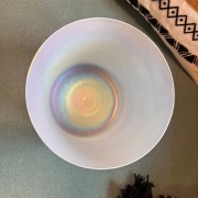 Alchemie Kristallklangschale in F3 | Cosmic Light Frosted | 432 Hz