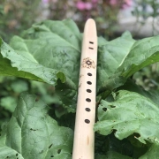 Gefilzte Flötentasche mit Steinperlen