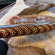 Spiral Didgeridoo | Dots Rot-Orange