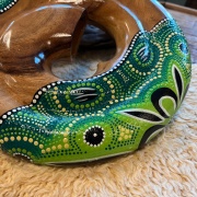 Spiral Didgeridoo | Dots Grün-Gelb