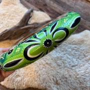 Spiral Didgeridoo | Dots Grün-Gelb