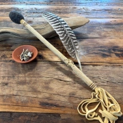 Holunderholz Trommelstock mit Filzklöppel