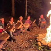 Holunderholz Trommelstock mit Filzklöppel