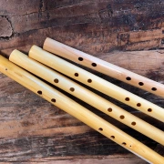 Kaval aus Erlen Sanddorn | Traditionelle Folkloreflöte | Tonlagen A - E