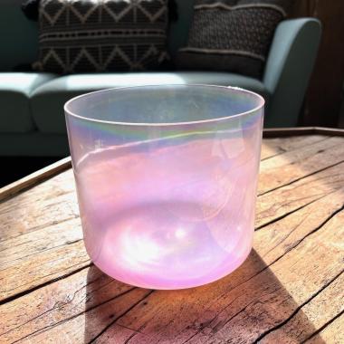Kristallklang-Schale | Gradient Pink | F4 | 432 Hz