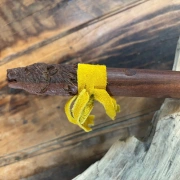 Trommelstock Serengeti-Holz mit Bärenkopf & Lederklöppel