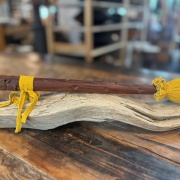 Trommelstock Serengeti-Holz mit Bärenkopf & Lederklöppel