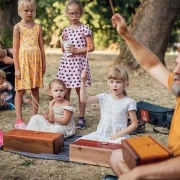 Schlitztommel | WoodPack | "Red Earth" | C Minor | 10 Tonfelder | Spieltrommel