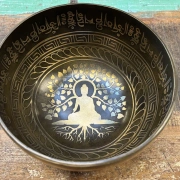 Tibetische Klangschale  ø 17.5cm - Buddha