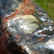 Obsidianmesser | Handgefertigt aus  Kaktusgriff & Mahogany Obsidian