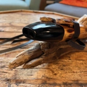 Doppelflöte aus Ästen in A