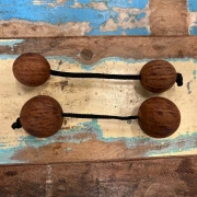 Thelevi Doppelball Rassel mit verstellbarer Schnurlängen