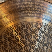 Tempel Gong | Tibetisches OM | ø 70 cm