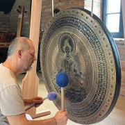 Tempel Gong | Grüne Tara | ø 90 cm
