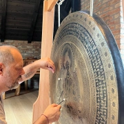 Tempel Gong | Grüne Tara | ø 90 cm