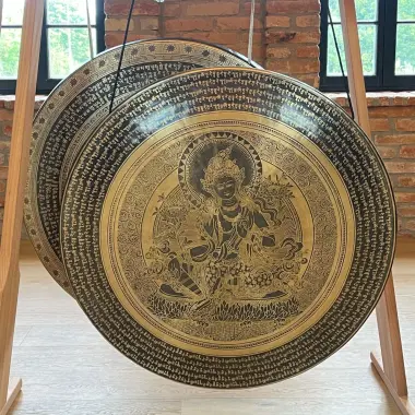 Tempel Gong | Grüne Tara | ø 90 cm
