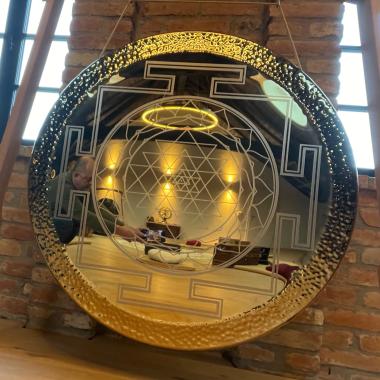 Gong | Nickel Aloy Gong | Ø 100 cm | Shri Yantra