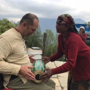 Trommeltaschen Nepal | ø 38-40 cm | Schulterriemen