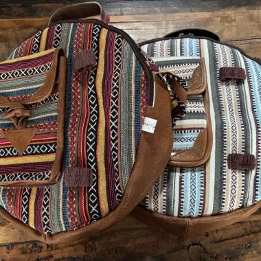 Trommeltaschen Nepal | ø 38-40 cm | Schulterriemen