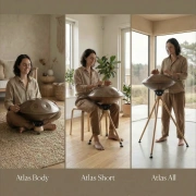 Atlas – der Handpanständer | Sitz-und Stehversion mit verstellbaren Beinen