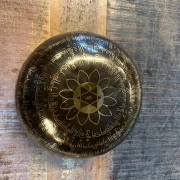 Tibetische Klangschale mit Blume des Lebens | ø 19.5 cm | Ton ~ G 432 Hz