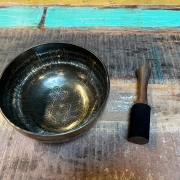 Tibetische Klangschale mit Blume des Lebens | ø 19.5 cm | Ton ~ G 432 Hz