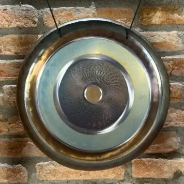 Wom VOX Gong | Handgefertigter Edelstahl-Gong | 40 cm