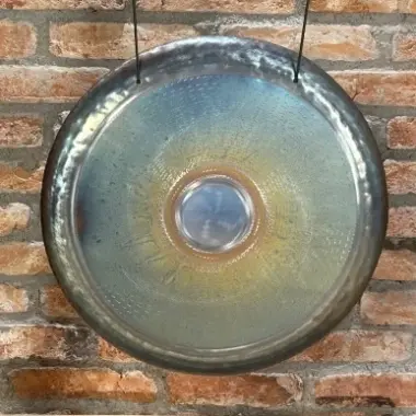 Wom VOX Gong | Handgefertigter Edelstahl-Gong | 50 cm
