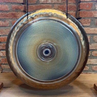 Wom VOX Gong | Handgefertigter Edelstahl-Gong | 60 cm